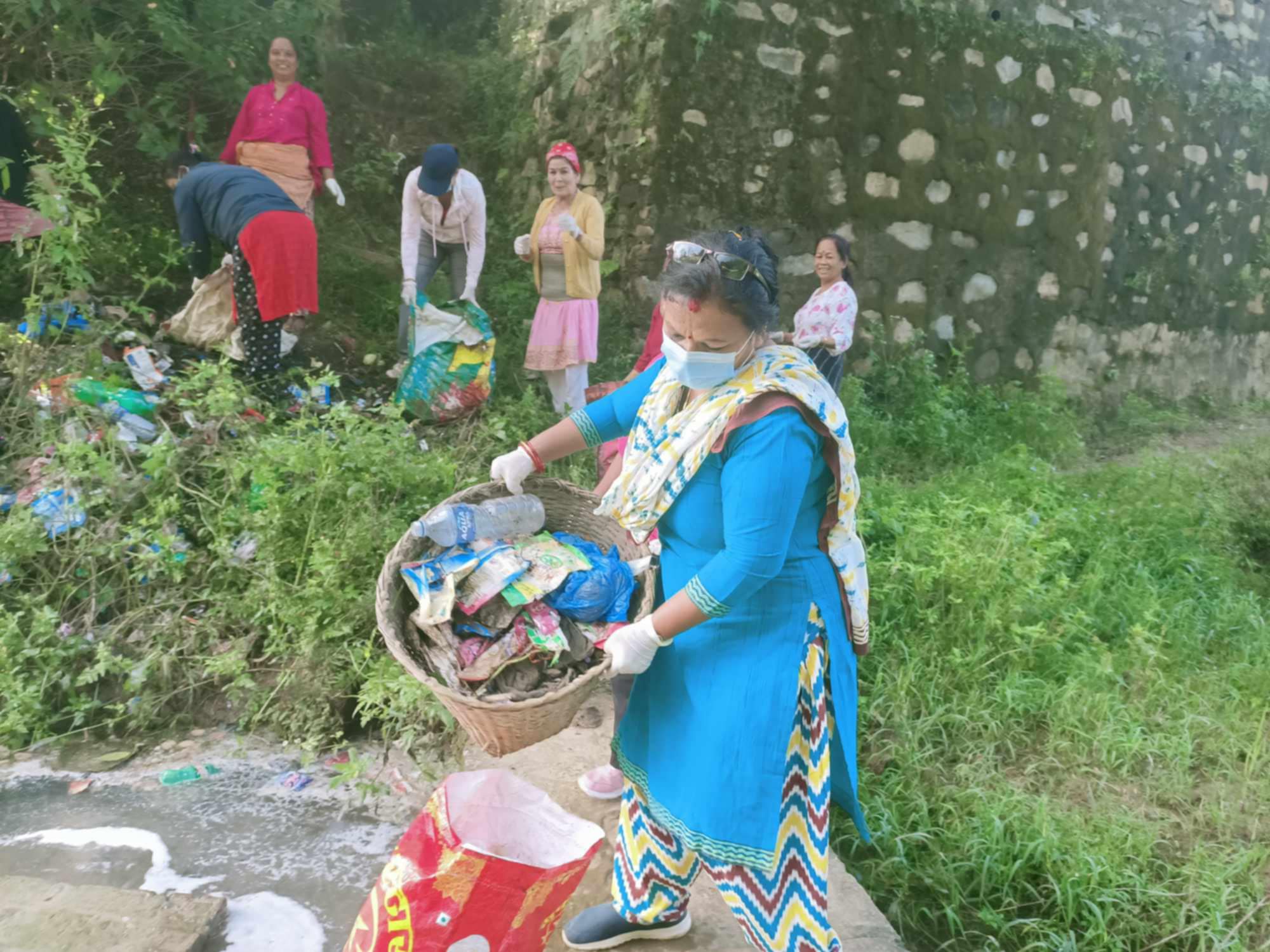 ठेचोमा जनचेतनामूलक सरसफाइ अभियानको १९ औं शृङ्खला