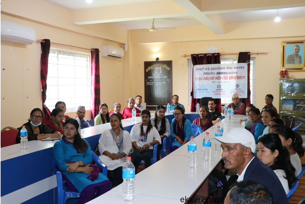 उच्च रक्तचाप नियन्त्रण गर्न नमोबुद्धमा अभियान