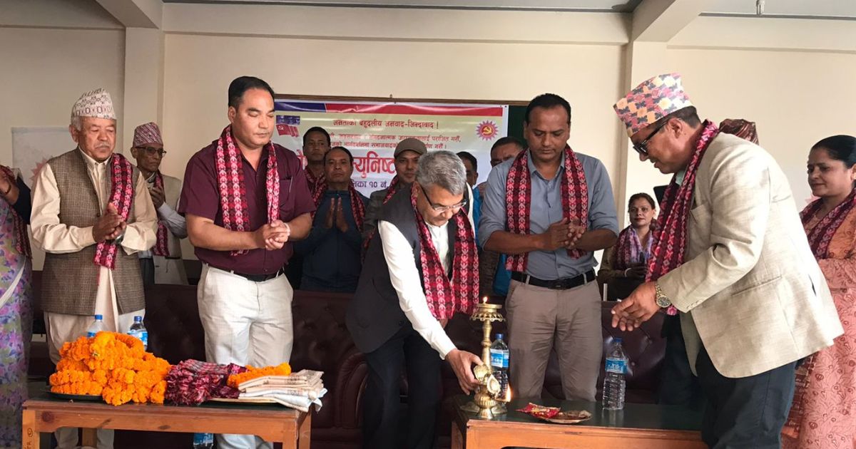नेकपा एमाले बनेपा १० को अध्यक्षमा शुशिल थापा सर्वसम्मत